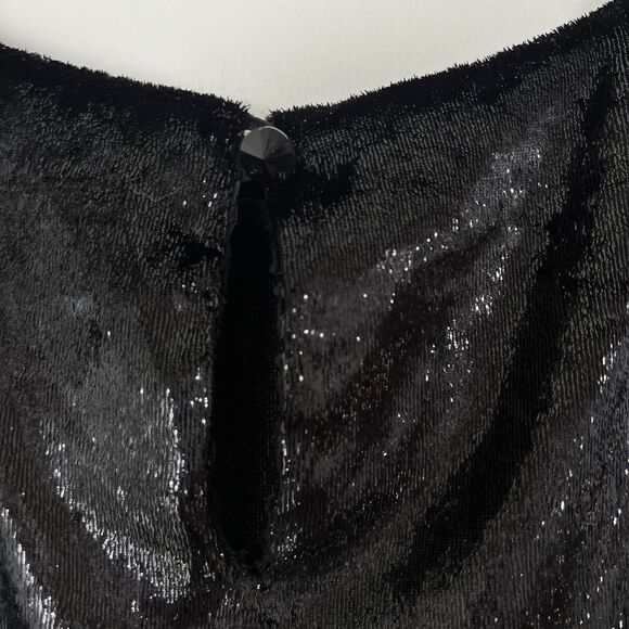 Caroline Rose Black Tunic Top Blouse 3/4 Sleeves Women’s M - Picture 5 of 10